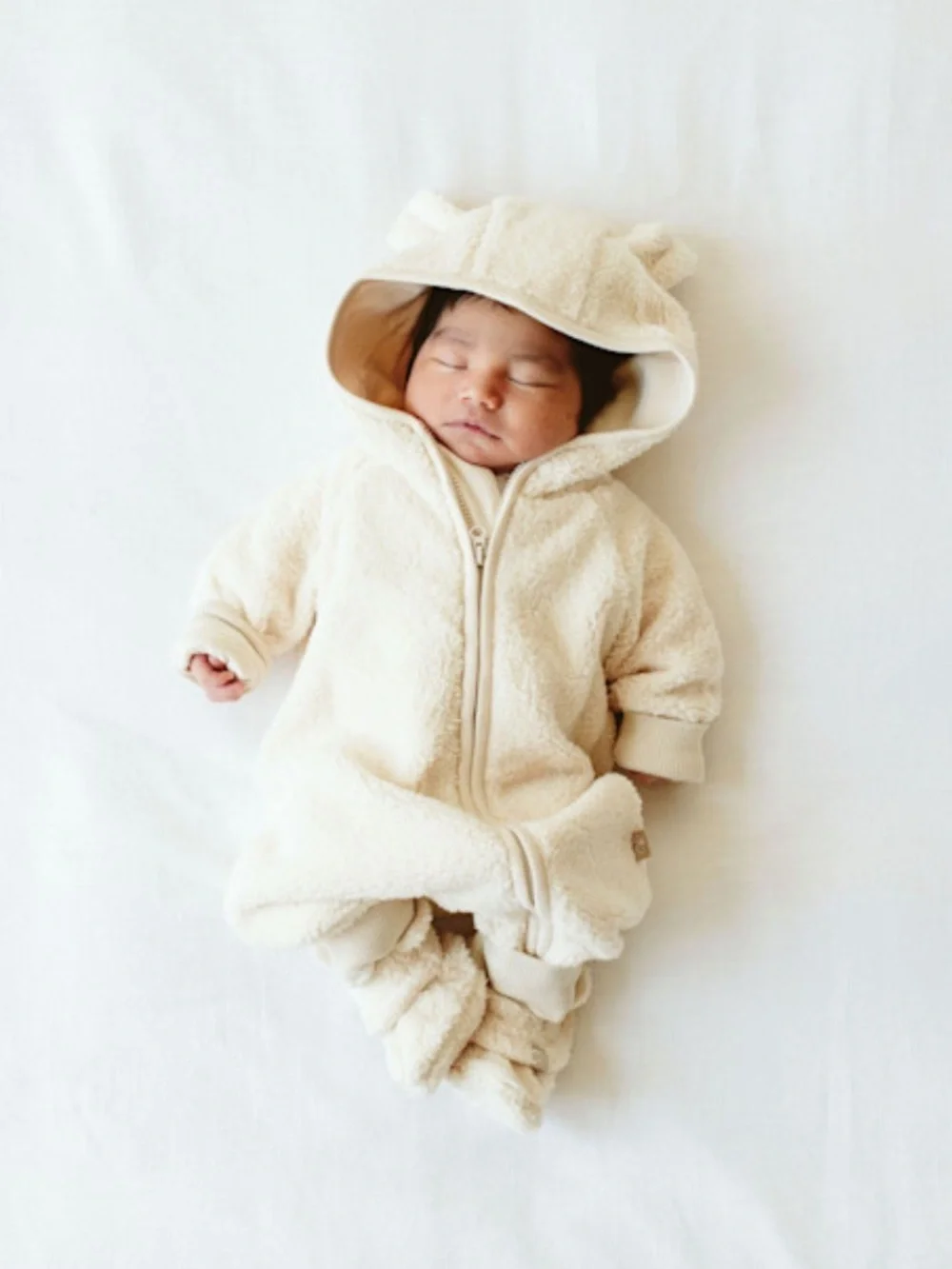 goumikids Fleece Baby Boots, Oat, 0-3M